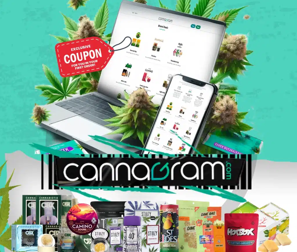 Weed delivery near you – Cannagram online platform with cannabis products, edibles, and exclusive first-order coupon.
