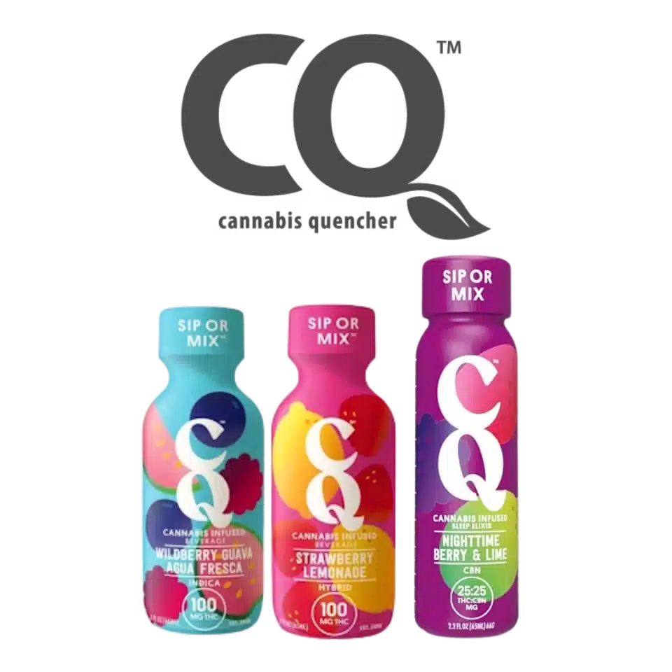CQ Drinks cannabis beverage shots
