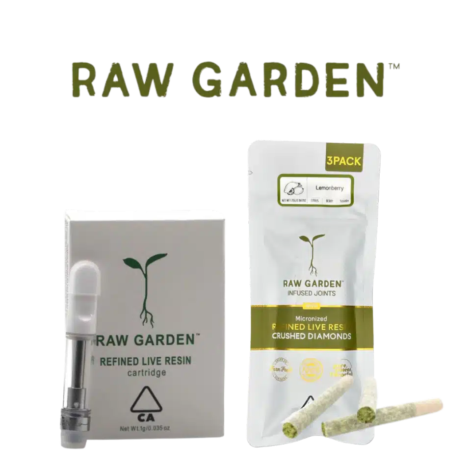Raw Garden Cannabis Carts and Infused Joints