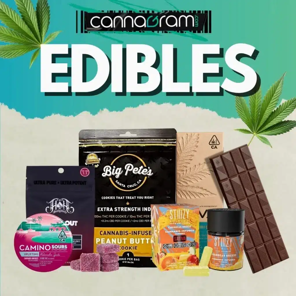 Weed delivery near me with a wide selection of cannabis edibles including gummies and chocolates.