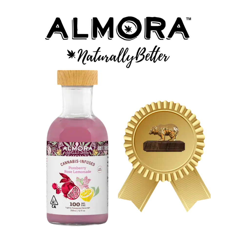 Almora Pomberry Rose Lemonade Cannabis Beverage
