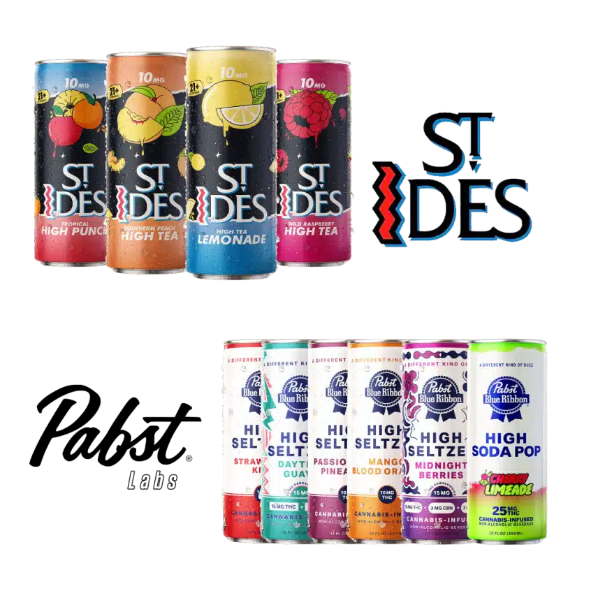 Pabst and St Ides cannabis drinks