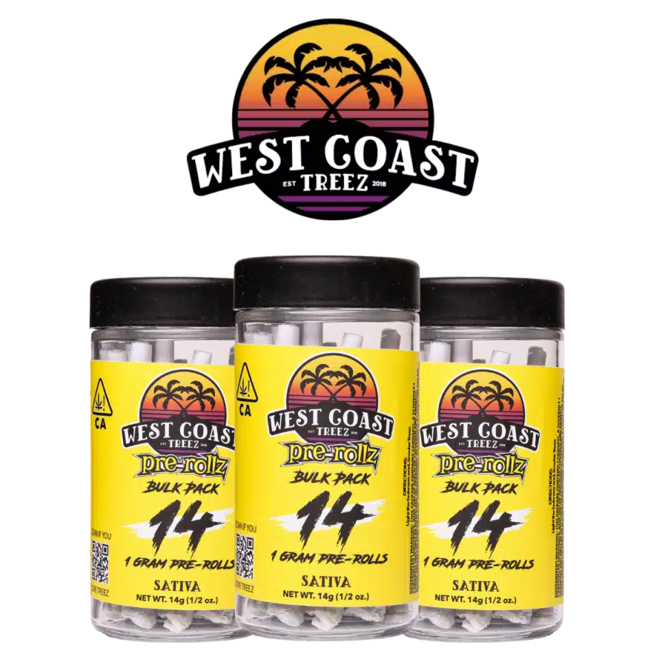 West Coast Treez Pre-Rolz — Hollywood Haze Sativa 14 × 1g