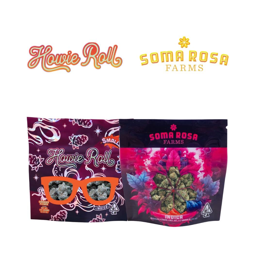 Colorful Drops cannabis edible packages featuring flavors like Blueberry Muffin, Tropical Punch, and Watermelon, with vibrant gummy candies displayed in front.