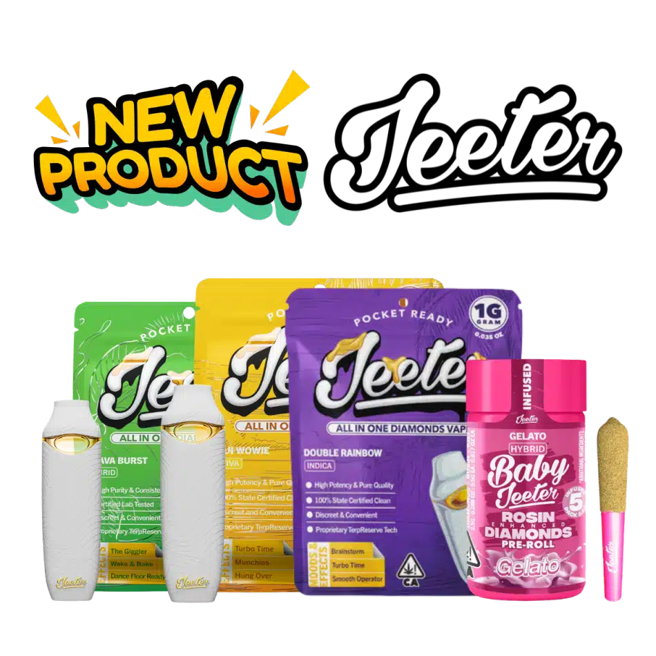 Jeeter Liquid Diamonds 1g all-in-one vapes in multiple strains