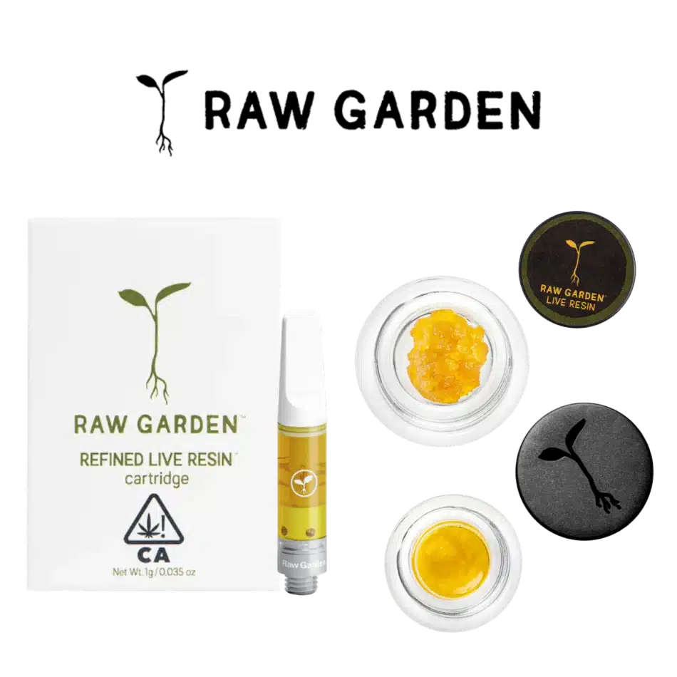 Raw Garden 1g Refined Live Resin vape cartridge and live resin concentrates