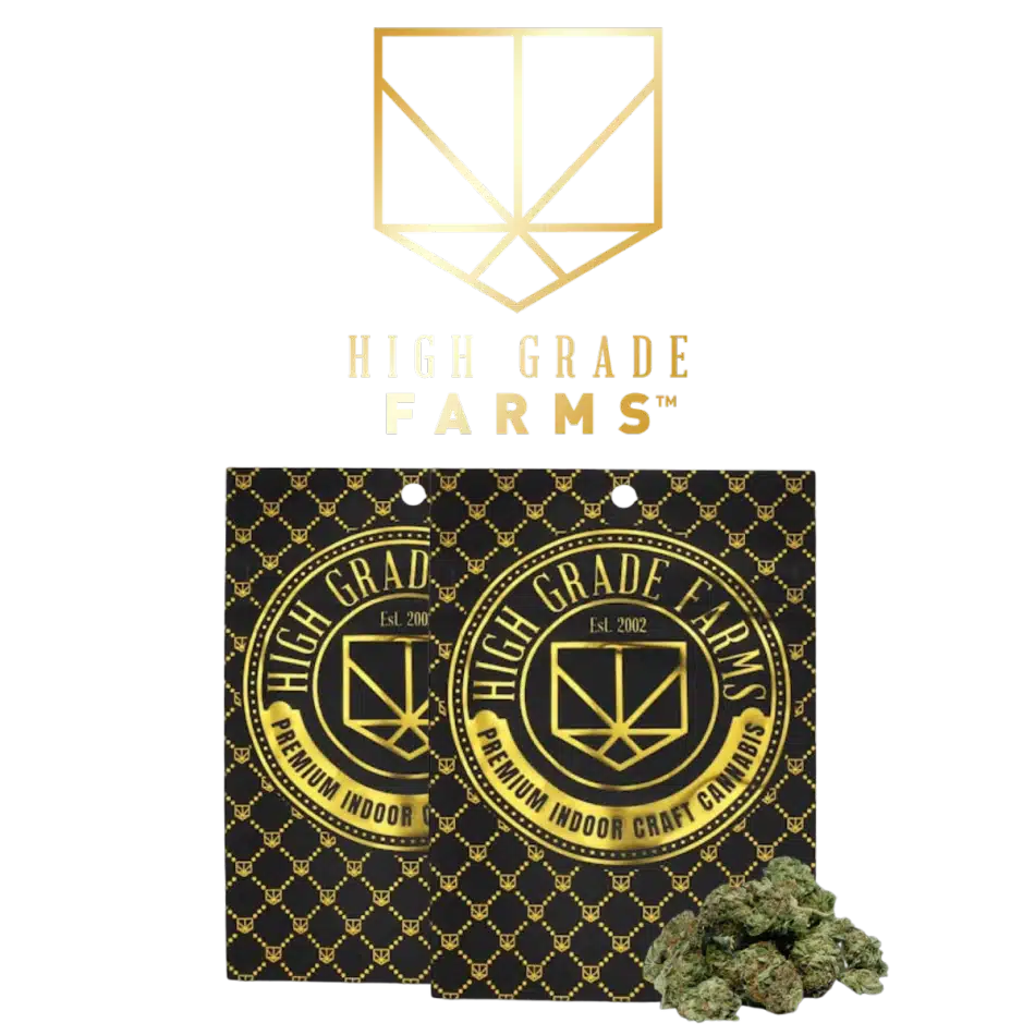 High Grade Farms Lemon Cherry Donny 14g premium indoor bigs flower