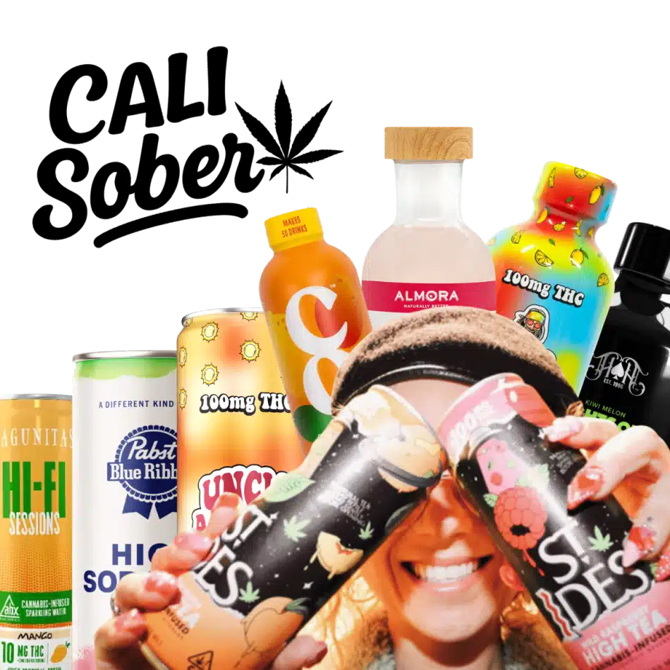 Assorted cannabis-infused beverages for the weekend