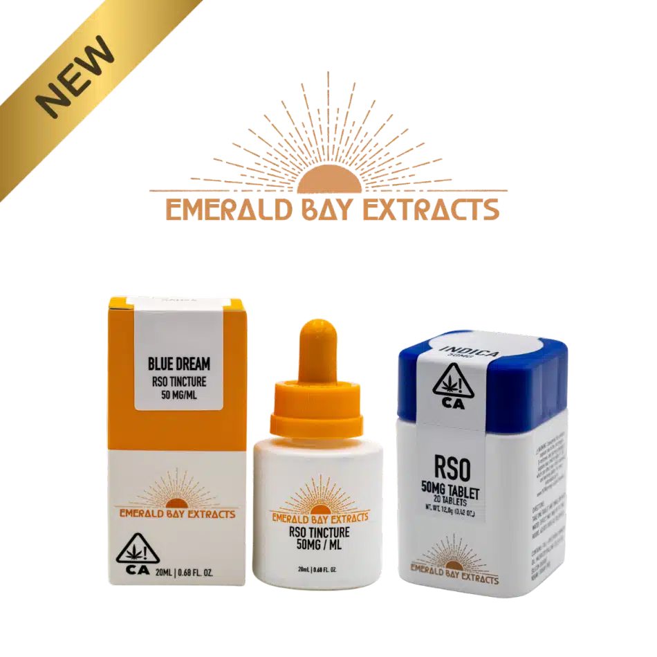 Emerald Bay Extracts new products drop featuring RSO tablets and tincture