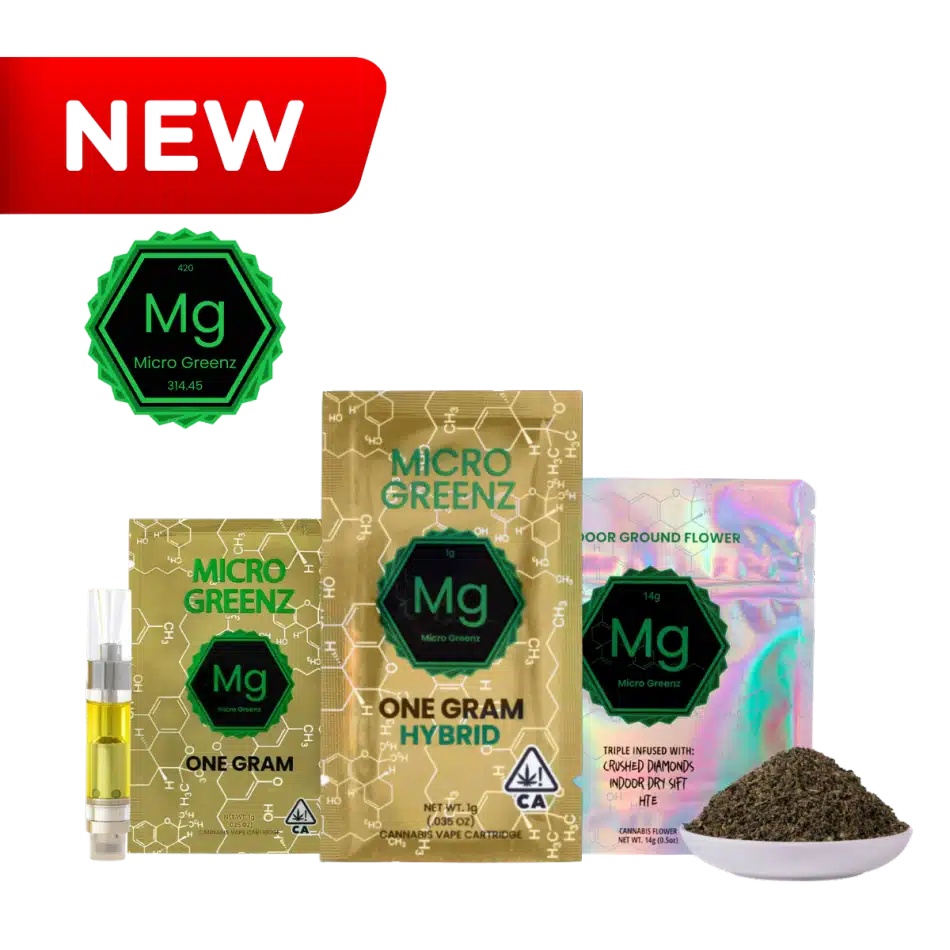 Micro Greenz new products featuring 14g ground infused and 1g 510 vape cartridges