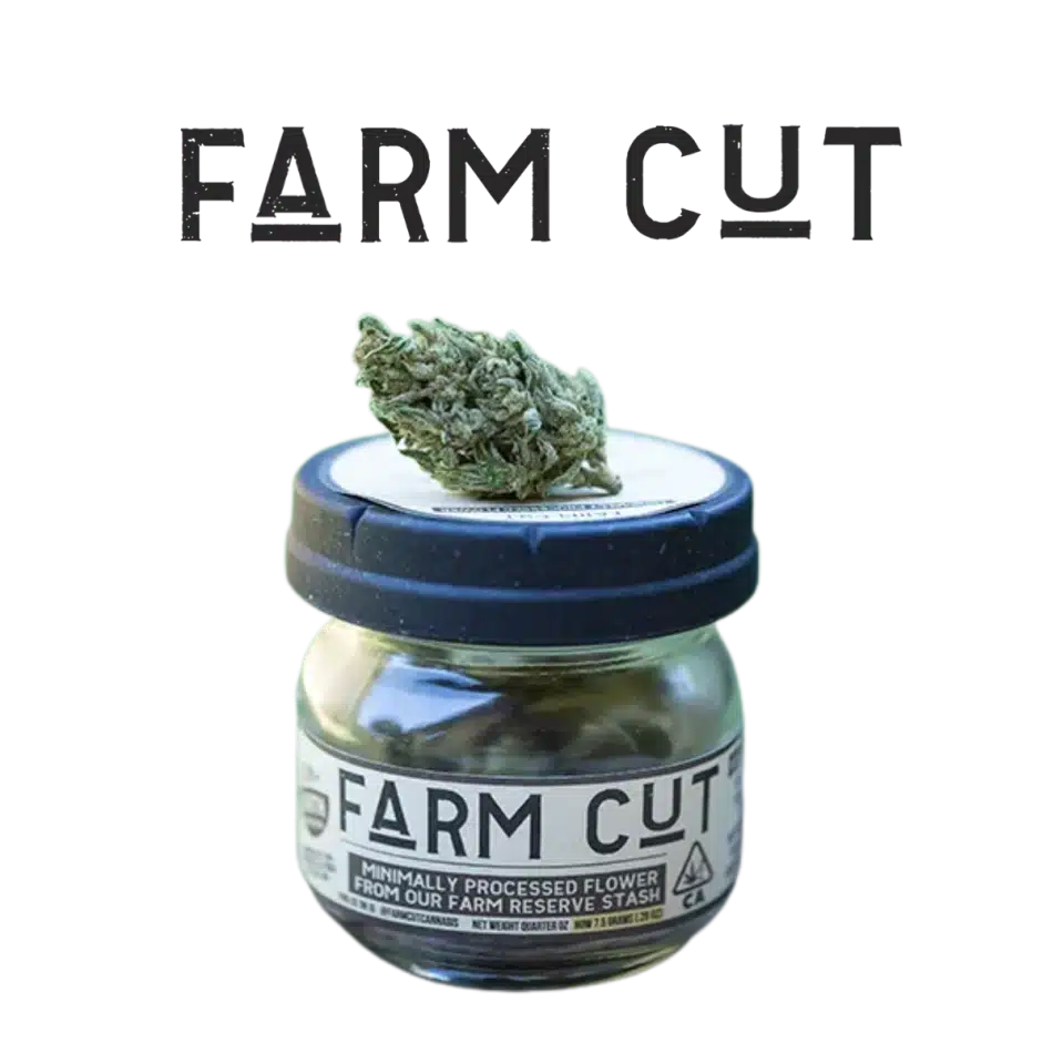 Farm Cut jar featuring Pink Boost Goddess (S) 7g THC-V rich buds by Emerald Spirit