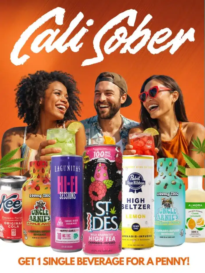 CALISOBER — buy 5 beverages, get 1 for a penny (mix & match)