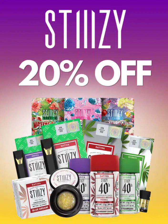 STIIIZY 20% off weekend deal