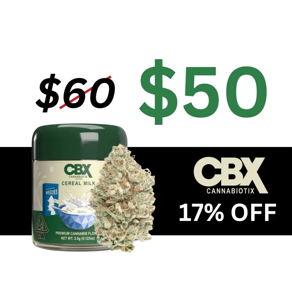 CBX 8th flower 17 percent off
