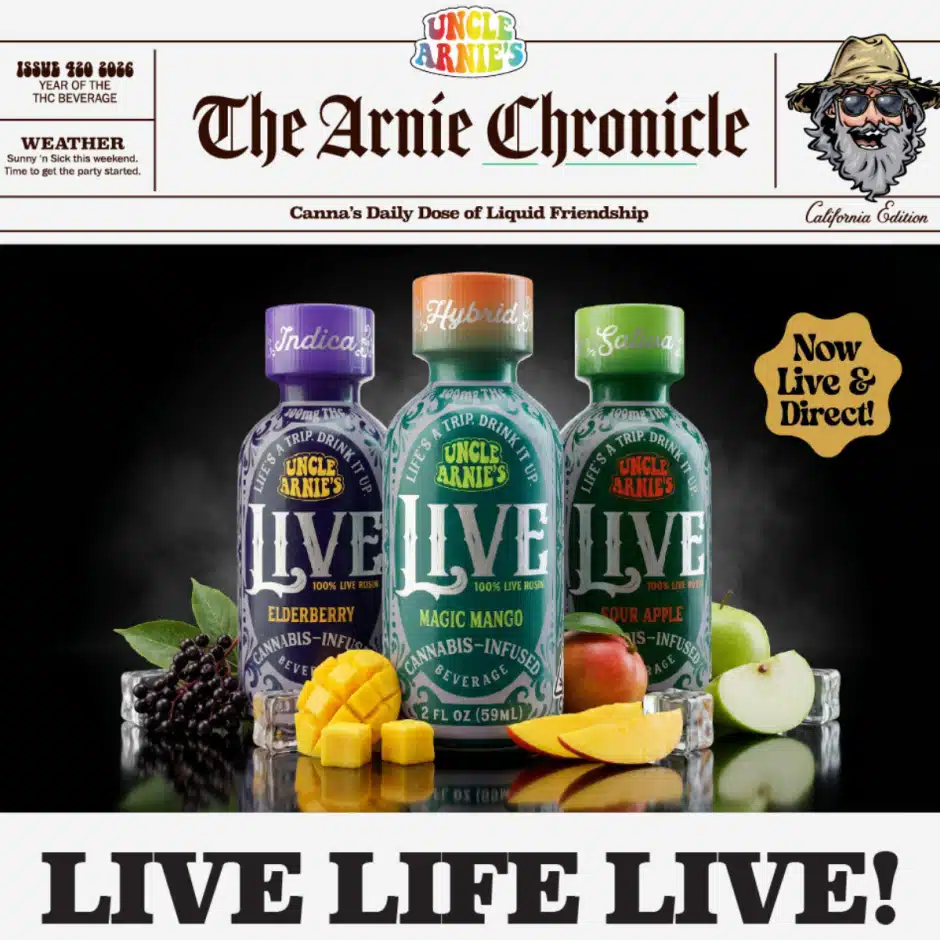 Uncle Arnie's Live Resin Beverages