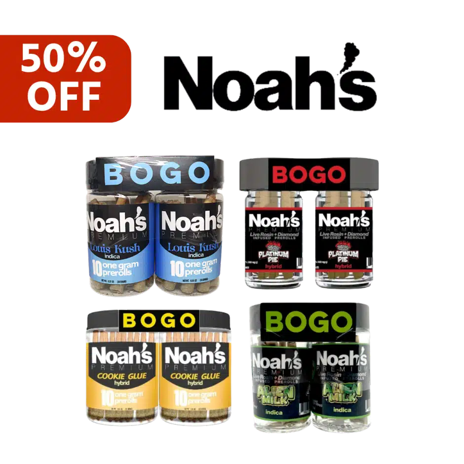 Noah's prerolls BOGO everyday low pricing