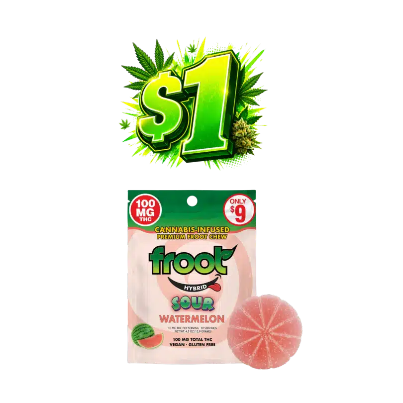 Froot Sour Watermelon $1 Gummies Deal