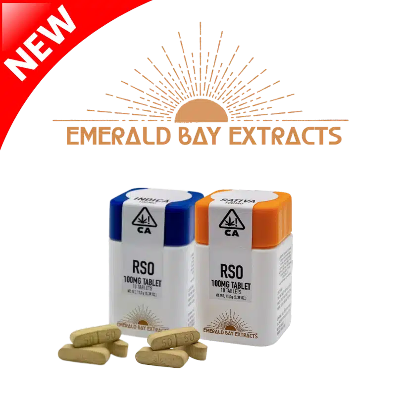 Emerald Bay Extracts RSO Tablets — Indica & Sativa 100mg