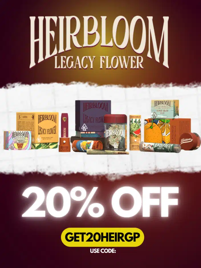 Heirbloom 20% off weekend deal