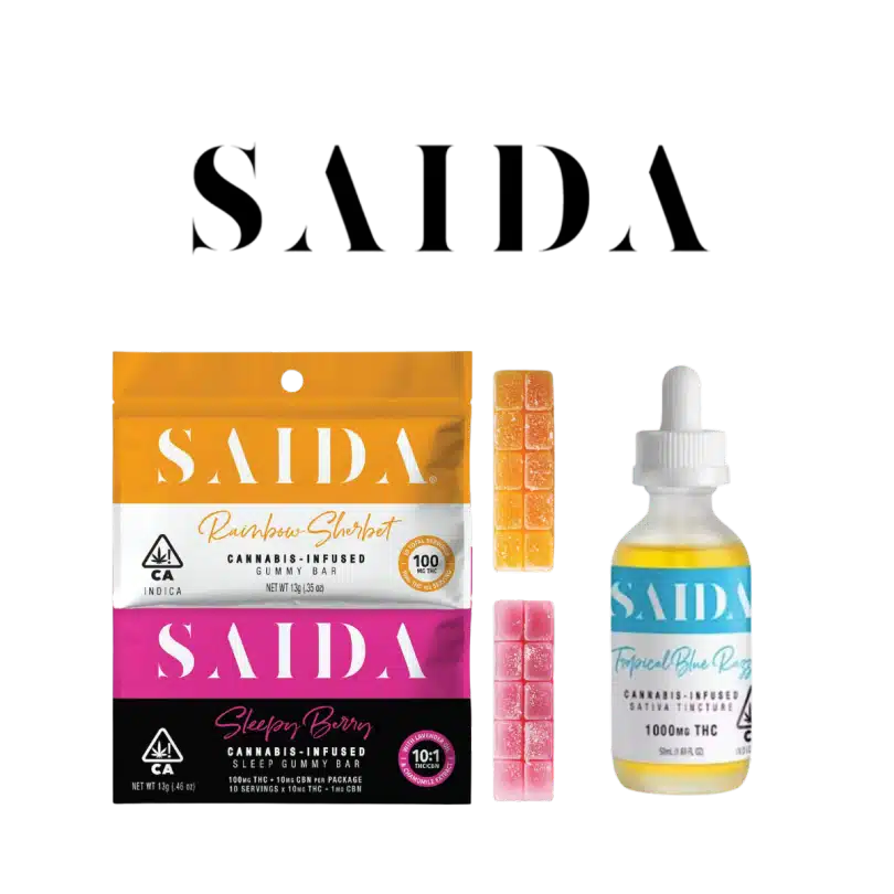Saida Cannabis Gummies and Tinctures