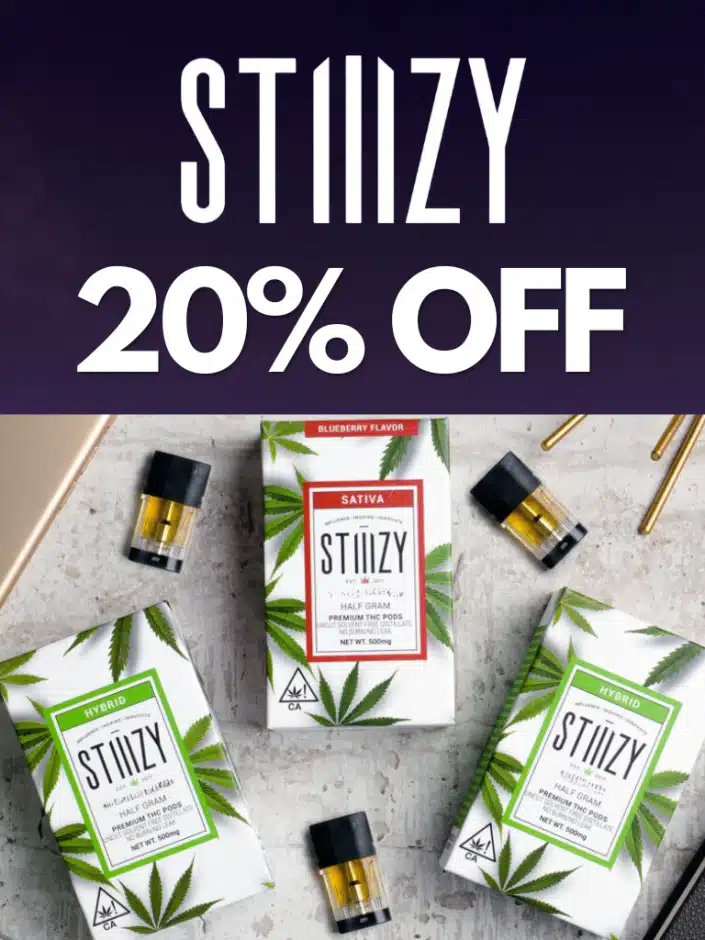 Stiiizy 20% off weekend deal