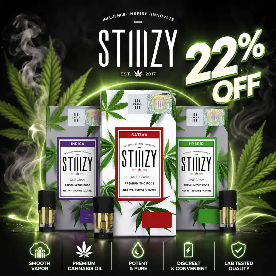 Everyday Low Pricing — Stiiizy Vapes 22% Off