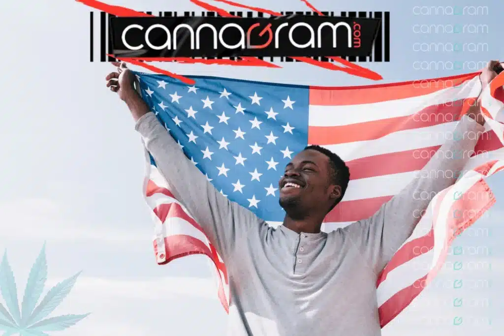 Memorial Day Weekend Cannabis Guide — person holding an American flag outdoors, representing a relaxed long weekend and respectful remembrance.