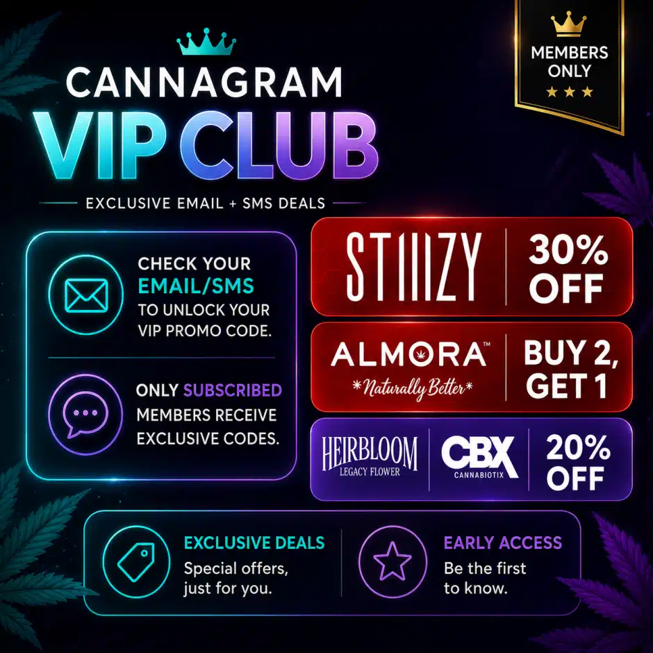 Cannagram VIP Club — Exclusive Email & SMS Deals