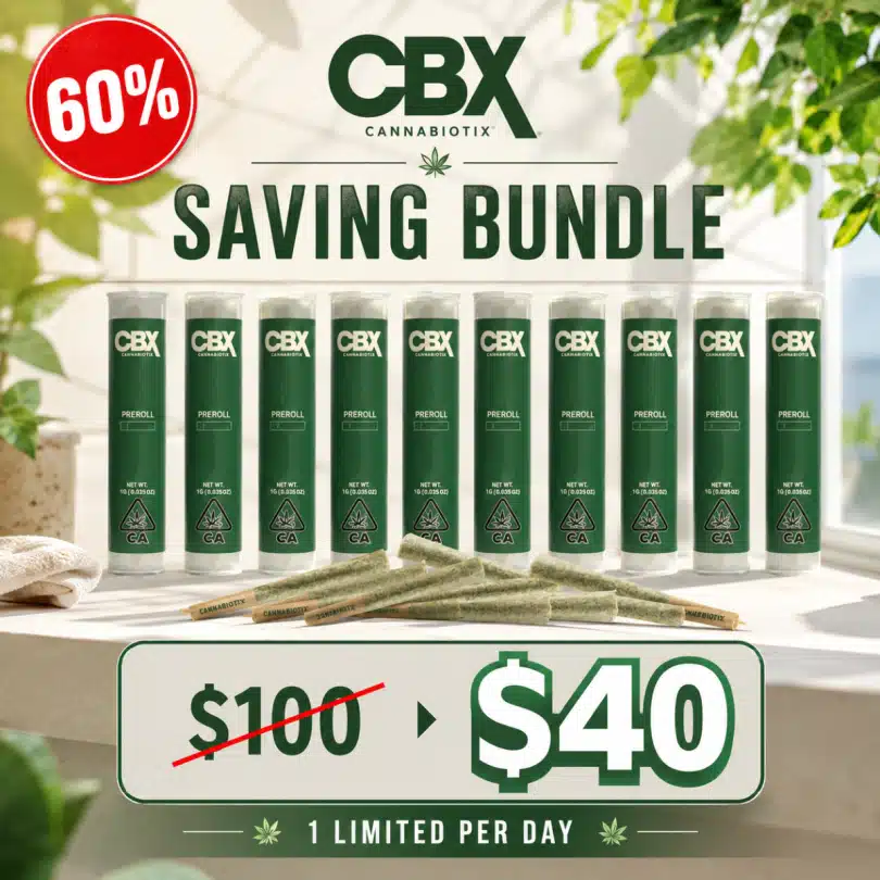 Mix & Match 10x CBX Prerolls for the Price of 5 — $40