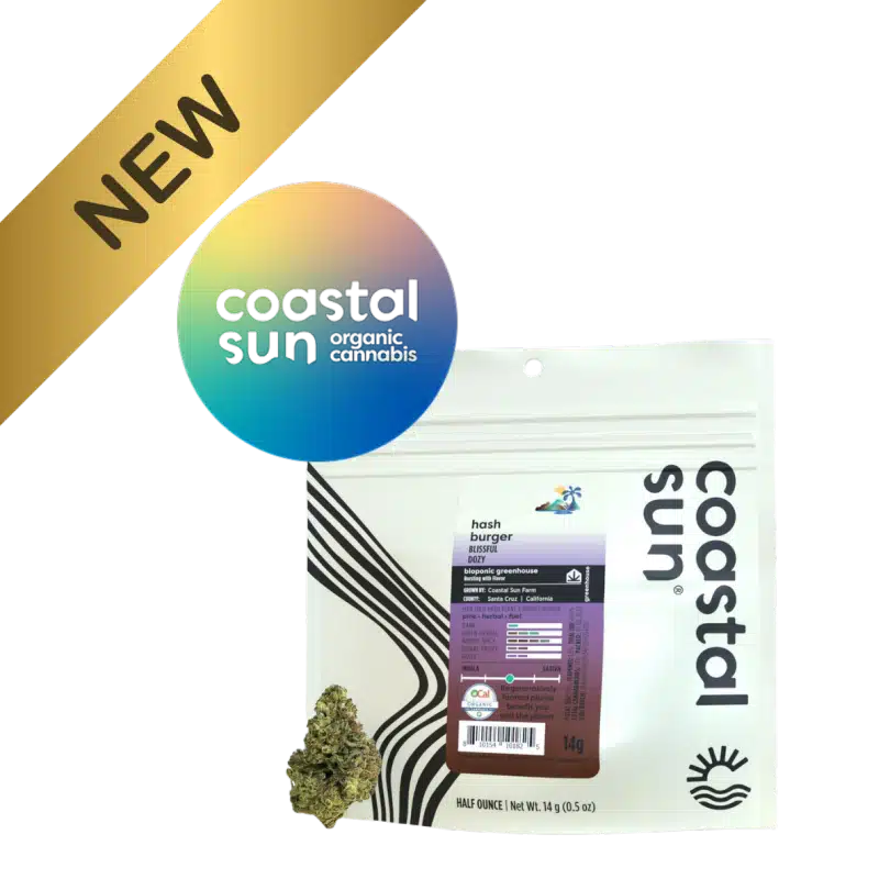 Coastal Sun Hash Burger 14g Mylar Greenhouse Flower