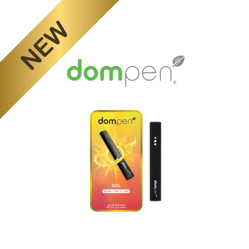Dompen Sol (S) THC-V + CBC 1g AIO Vape — New Product