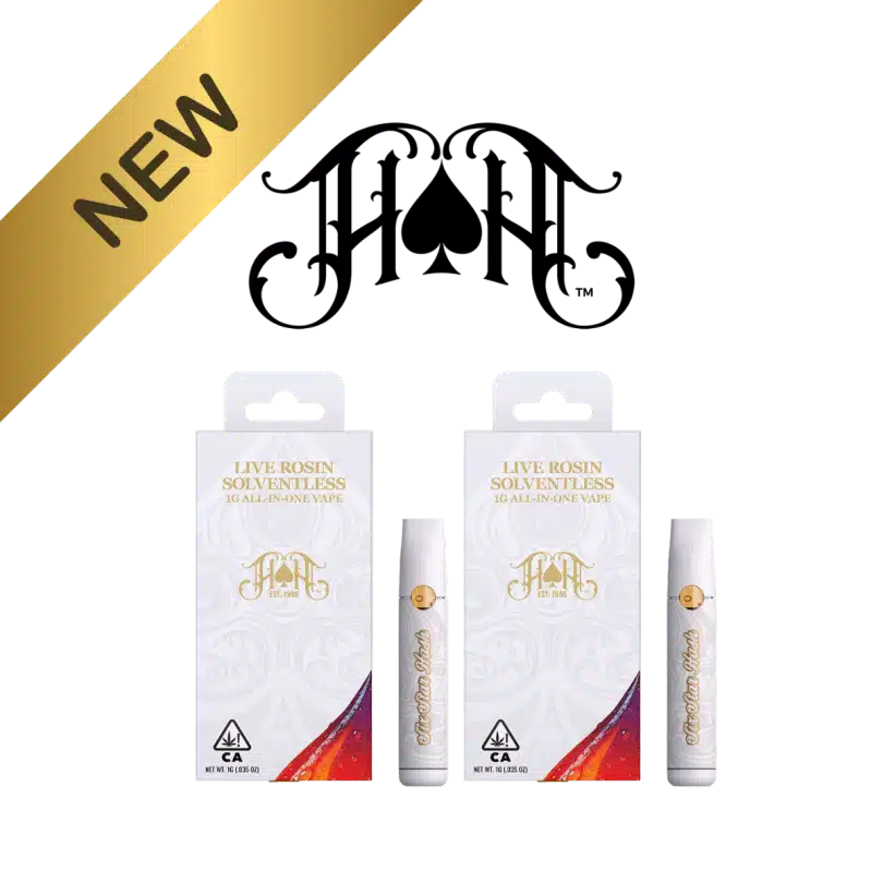 Heavy Hitters Live Rosin Solventless AIO Vapes — Chemmy G & Grape Gas