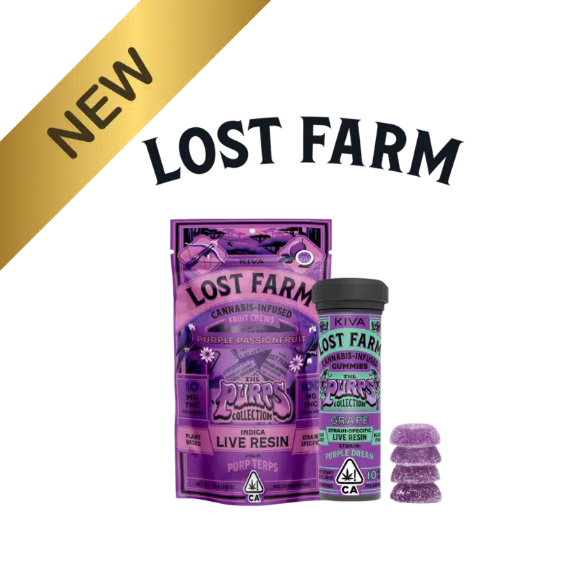 Lost Farm Live Resin Edibles — Purple Passionfruit & Grape X Purple Dream