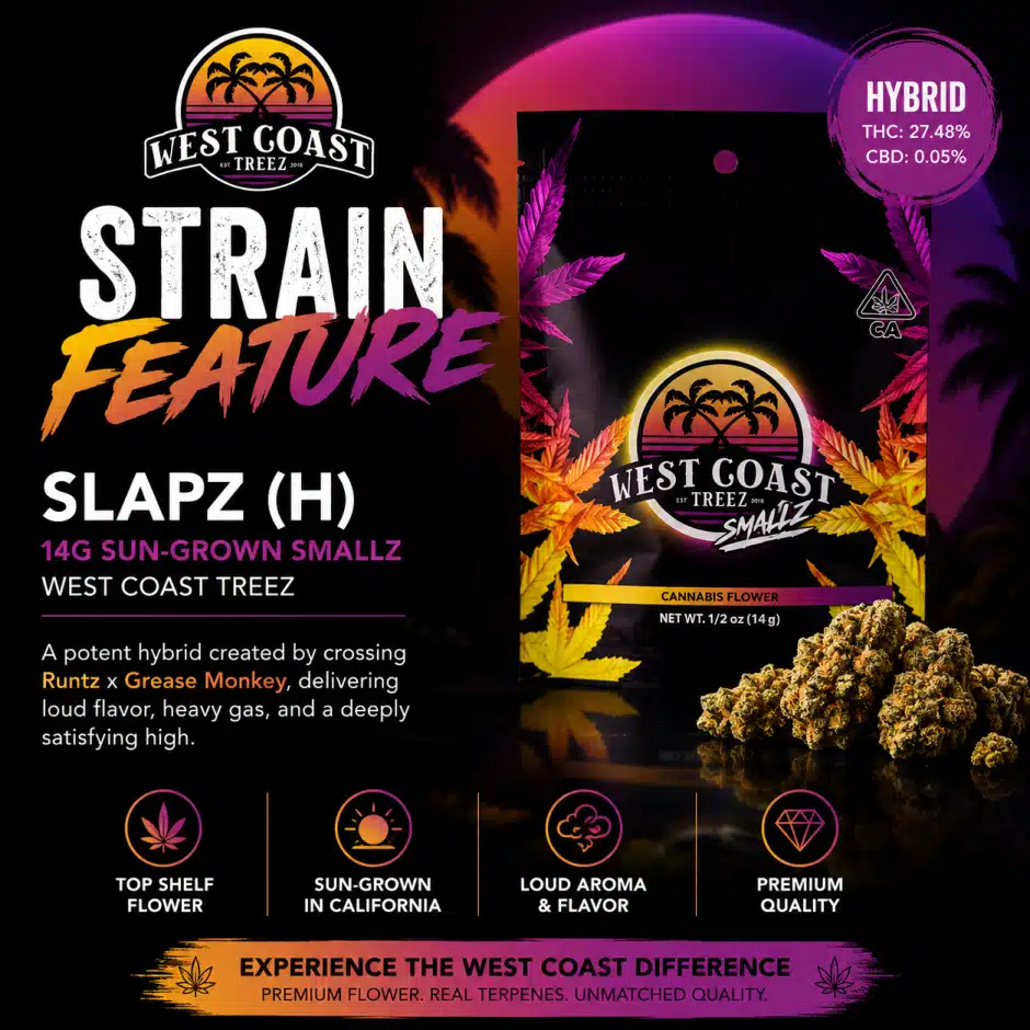 West Coast Treez Slapz (H) 14g Sun-grown Smallz