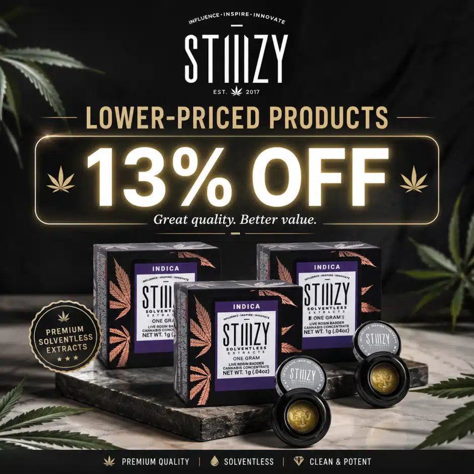 Everyday Low Pricing — Stiiizy Concentrates 13% Off