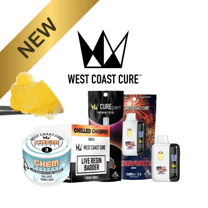 West Coast Cure New Products — CUREjoint, Jefferey, CUREpen, CUREbar & Chem Reserve