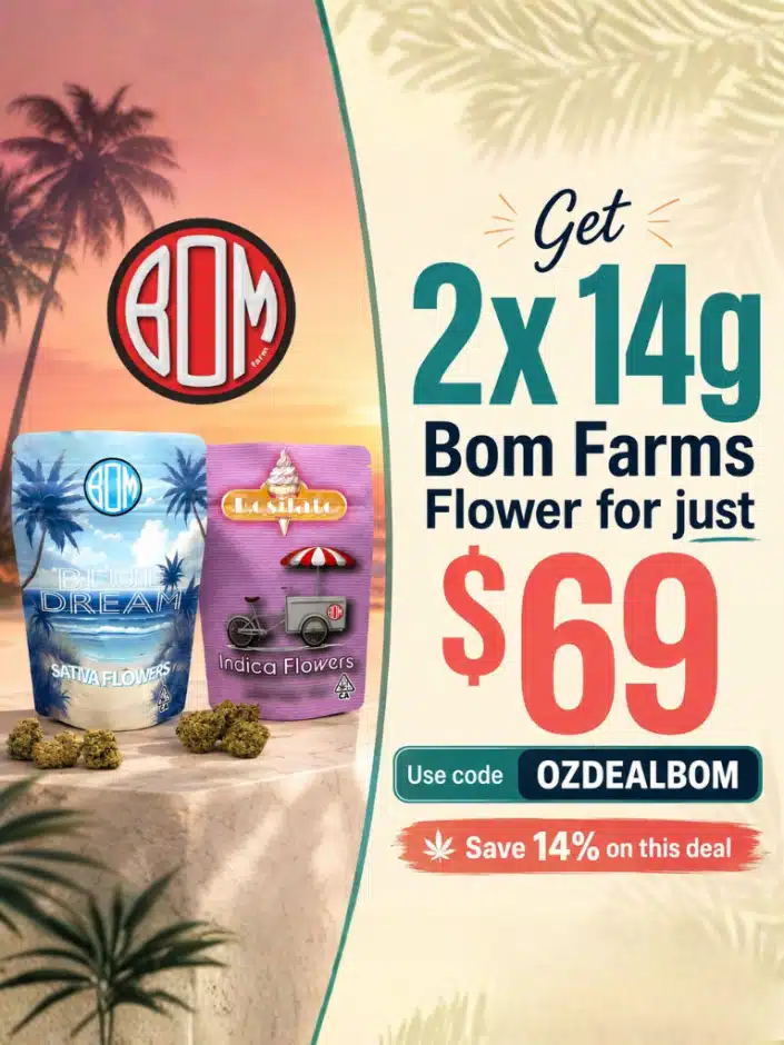 OZDEALBOM — BOM Farms 2x 14g for $69