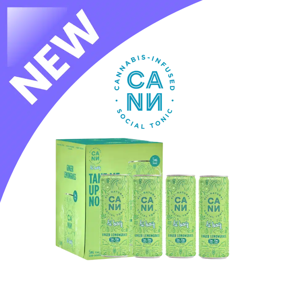 Cann Social Tonic Ginger Lemongrass Hi Boy 12oz 4pk — 5mg THC + 10mg CBD