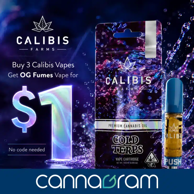 Buy 3 Calibis Vapes, Get OG Fumes Vape for $1