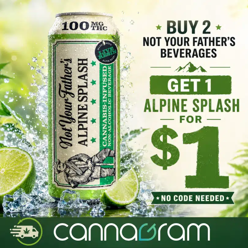 Buy 2 Not Your Father's Beverages, Get 1 Alpine Splash for $1