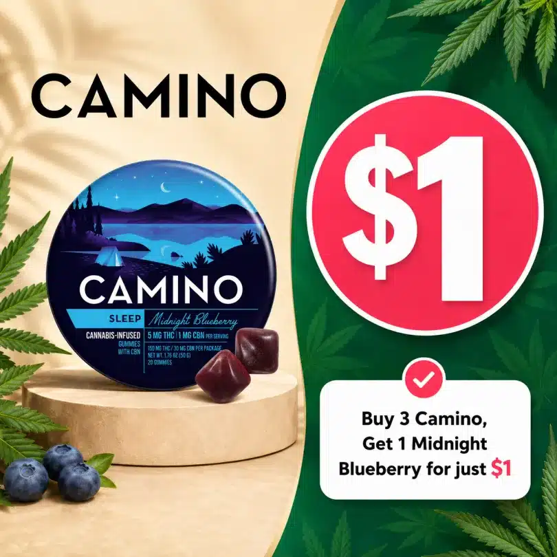 Camino Midnight Blueberry $1 Gummies Deal