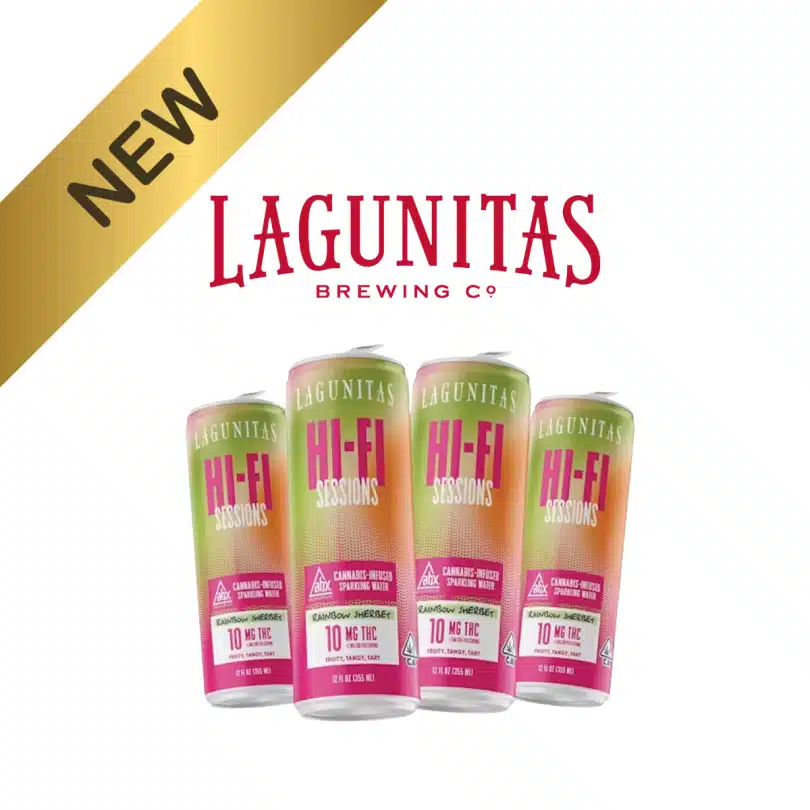 Lagunitas Hi-Fi Sessions Rainbow Sherbet 10mg 4pk Cannabis-Infused Sparkling Water