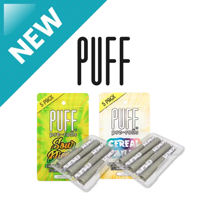 Puff Pre-Rolls — Sour Diesel, Cereal Milk & Watermelon Z