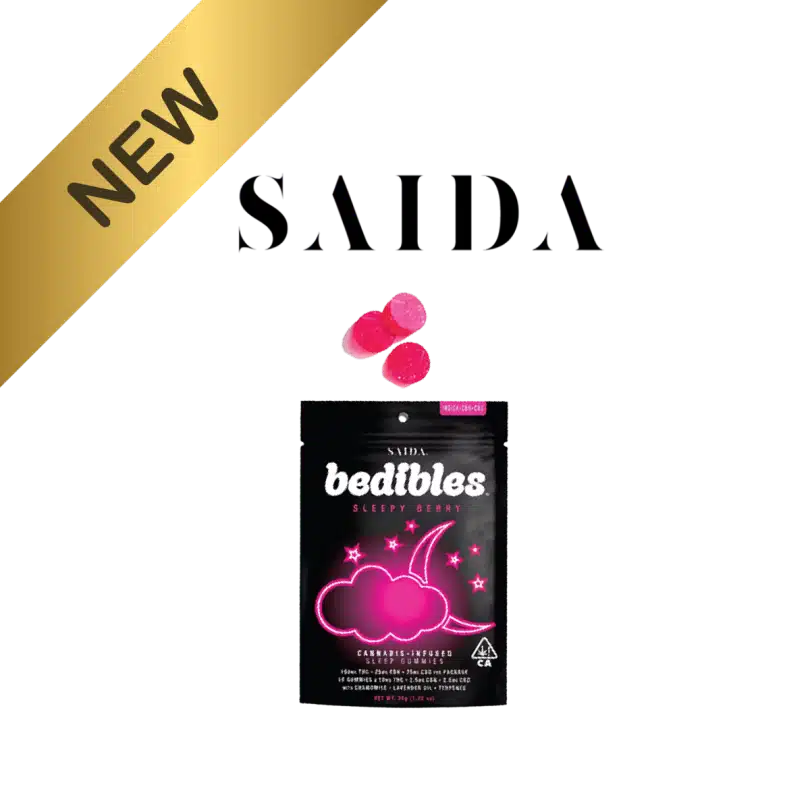 Saida Bedibles Sleepy Berry — 100mg 4:1:1 THC:CBN:CBD Sleep Gummies