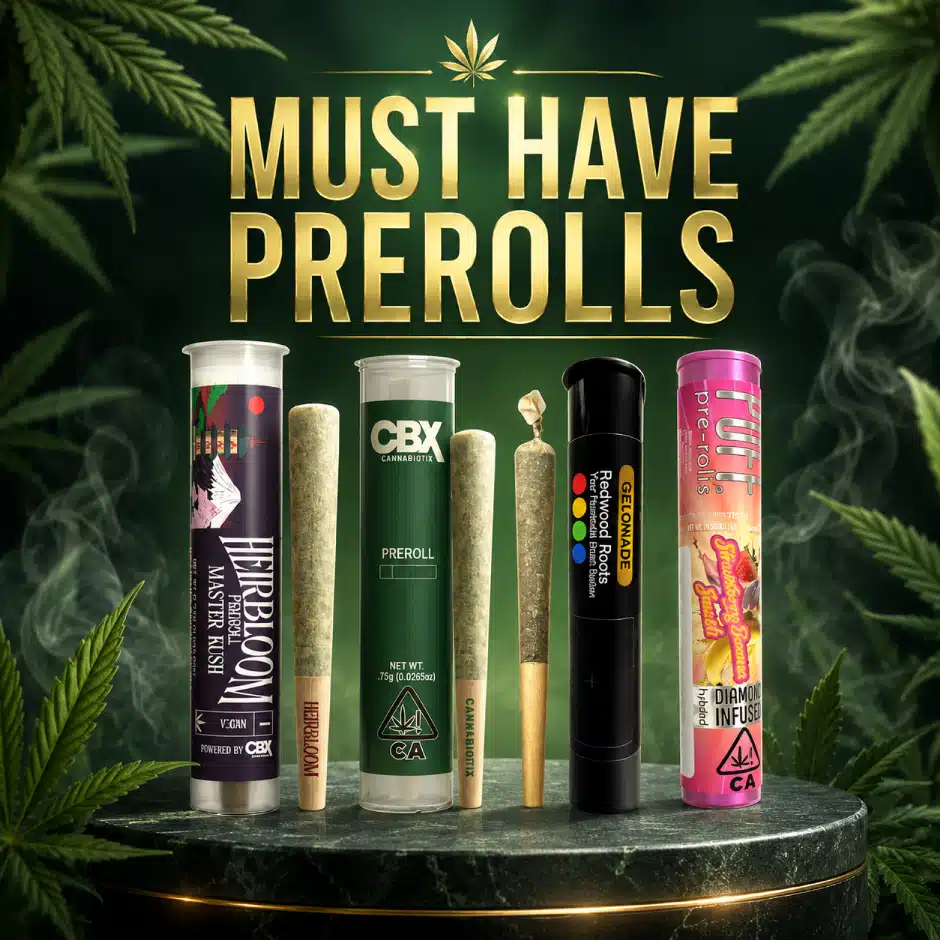 Staff Picks — Premium Prerolls from Heirbloom, Redwood Roots, CBX & Puff