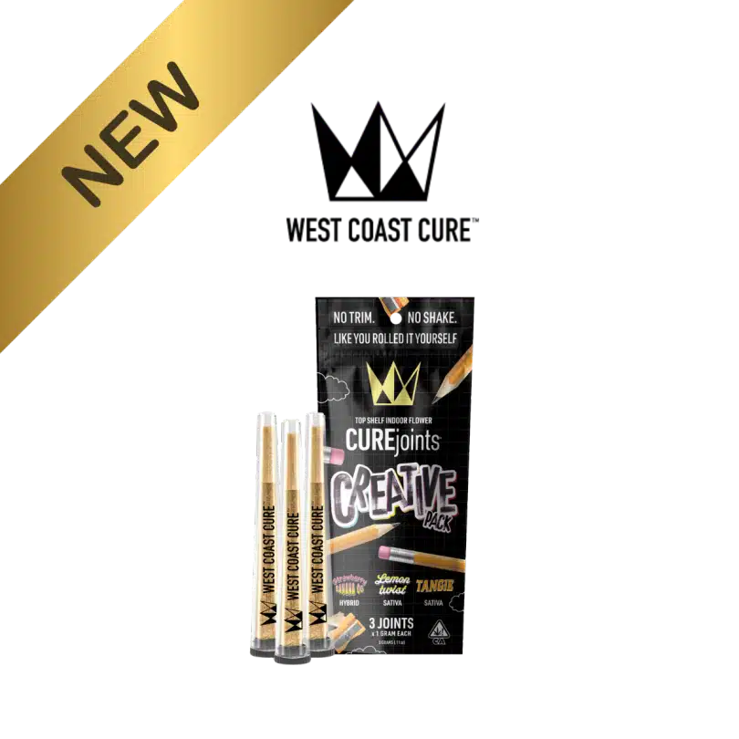 West Coast Cure Creative Pack — Lemon Twist x Strawberry Banana OG x Tangie 3-Pack CUREjoints