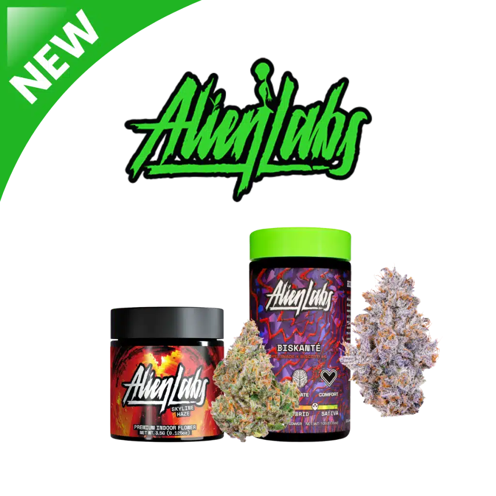 Alien Labs Premium Indoor Flower — Skyline Haze, BK Satellite & Biskanté