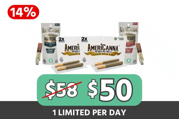 AmeriCanna Vape + Rosin Preroll Bundle — $50 (Save $8, 14% Off)