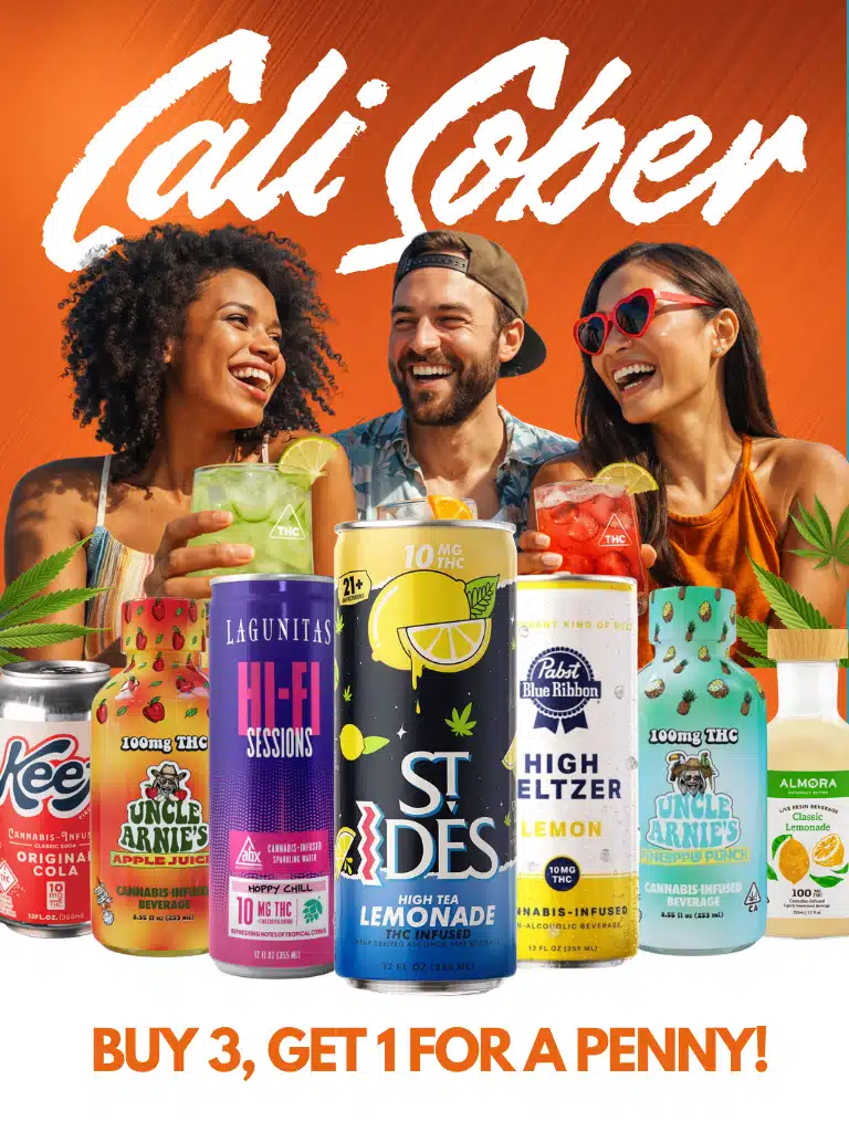Cali Sober — Buy 3 Cannabis Beverages, Get 1 for $1
