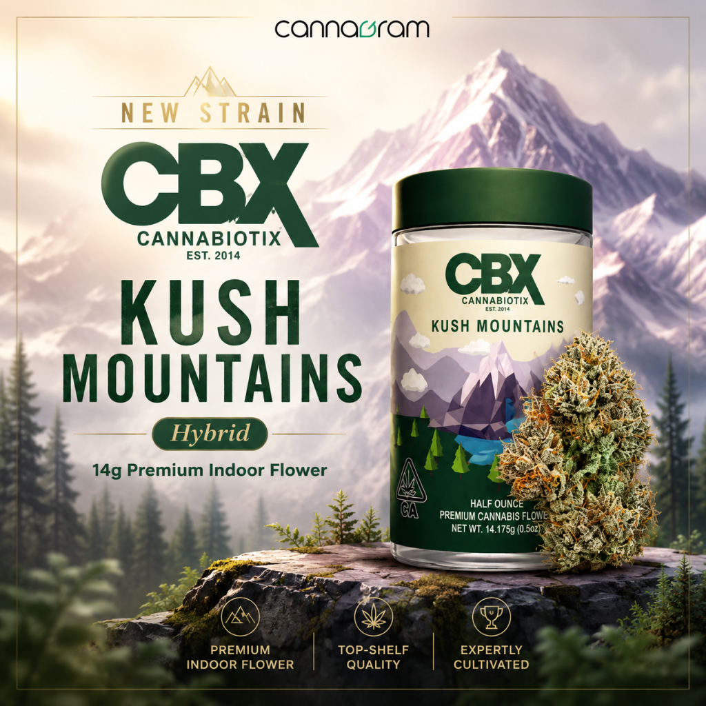 CBX Kush Mountains (H) — 14g Premium Indoor Flower — High Times Award Winner